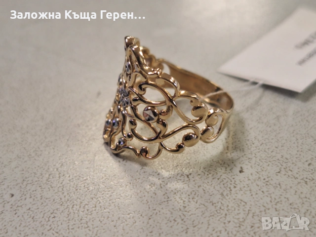 Златен пръстен 2,74гр, снимка 3 - Пръстени - 53491760