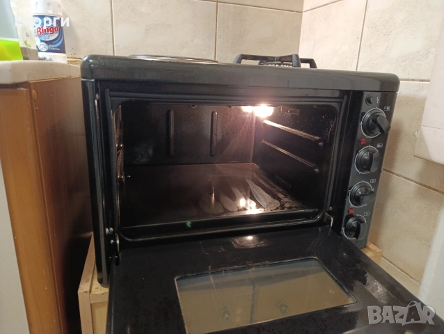 изключително запазена готварска печка Елдом/ Eldom с газов котлон LPG, снимка 4 - Печки, фурни - 53138130