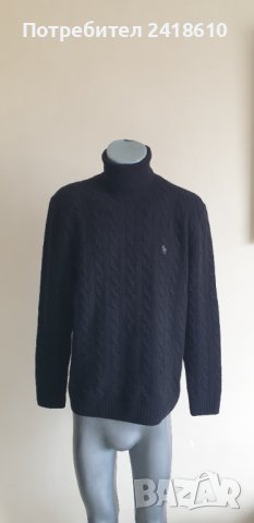 POLO Ralph Lauren Cable Wool / Cashmere POLO Mens Size M НОВО! ОРИГИНАЛ! Мъжки Пуловер Поло!, снимка 10 - Пуловери - 44459093