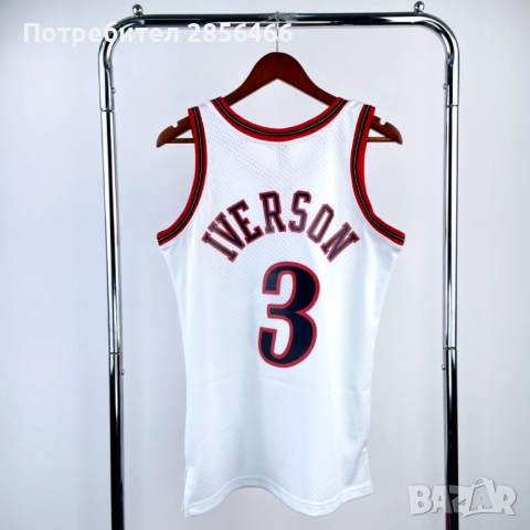 Мъжки потник Mitchell & Ness Allen Iverson Philadelphia 76ers season 1997-98 размер XXL, снимка 2 - Тениски - 51964492