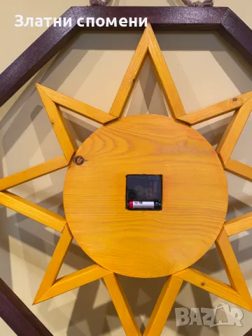 Ръчно изработен стенен часовник от дърво – Естествена красота и уникален стил!, снимка 6 - Стенни часовници - 49375954