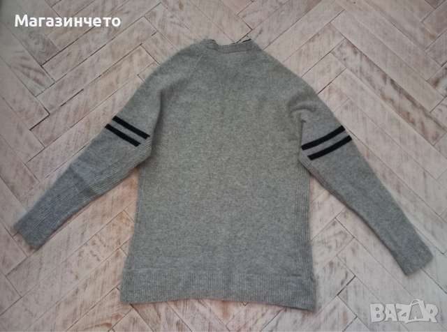 Вълнен пуловер (80% вълна) DINO, размер 158-164, снимка 4 - Детски пуловери и жилетки - 52463133