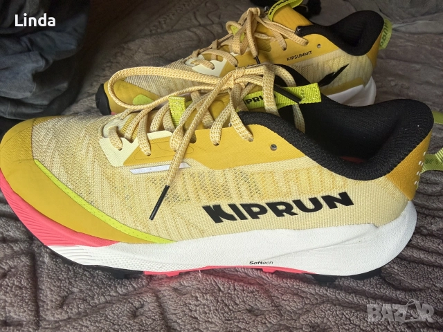 Дамски обувки за планинско бягане KIPRUN KIPSUMMIT – жълти, снимка 2 - Маратонки - 56140220