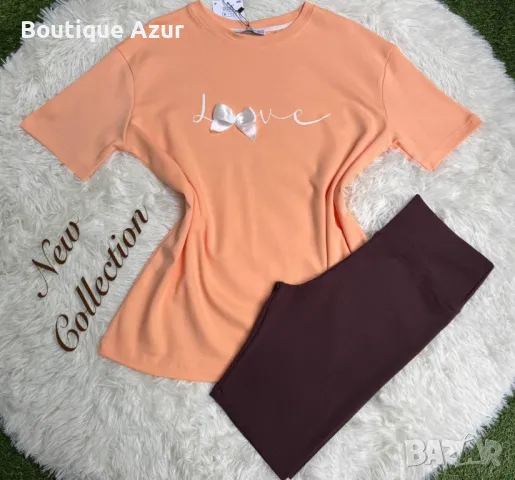 дамски комплекти тениска и къс клин 