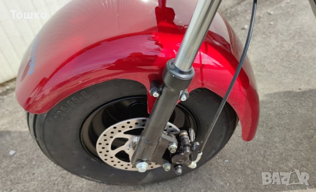 Електрически скутер Чопър EcoWay EEC05 2000W 60V/20Ah, снимка 8 - Мотоциклети и мототехника - 41391946