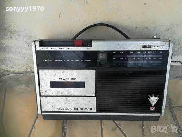 HITACHI ANTIQUE 0404222025, снимка 5 - Радиокасетофони, транзистори - 36345143