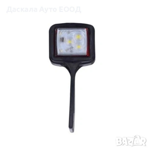 1бр. ЛЕД LED габарит квадрат висящ – бяло/червено с 6 SMD, 12-24V , ПОЛША, снимка 2 - Части - 53724326