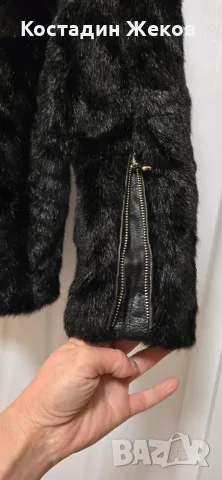  Ново . Дамско пухено палто. ZARA WOMAN. , снимка 3 - Палта, манта - 56047289