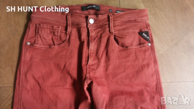 REPLAY M914Y.000.8366197 HYPERFLEX SLIM FIT JEANS размер 31/34 еластични дънки 15-65, снимка 4 - Дънки - 52886547
