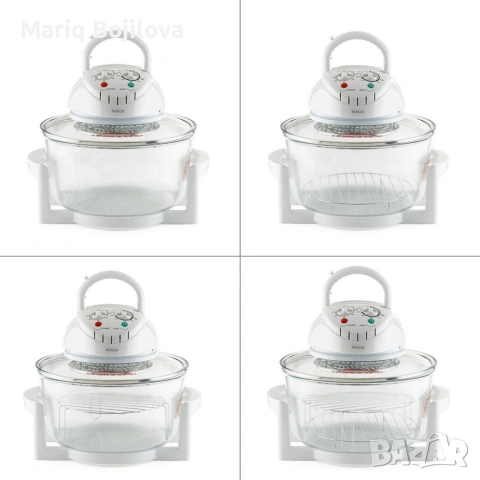 Комбинирана 2в1 халогенна фурна и еър фрайър MFC-1200,1400W,12 л., снимка 4 - Печки, фурни - 53302215