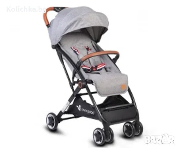 Лятна бебешка количка Cangaroo Paris, сива