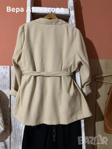 🤎 Блейзър/сако Primark с колан👜, снимка 3 - Сака - 56013537