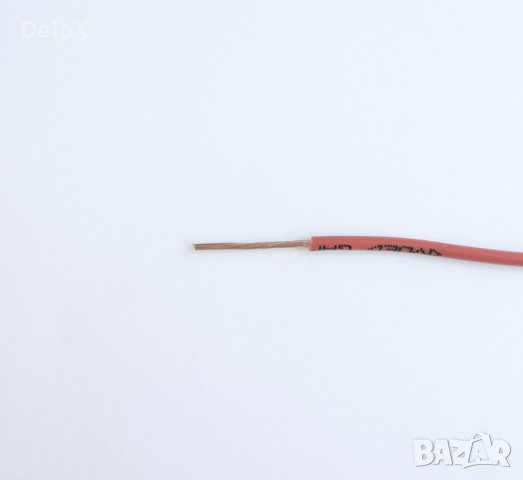 Проводник едножилен червен ПВ А2 1x1mm2, снимка 1