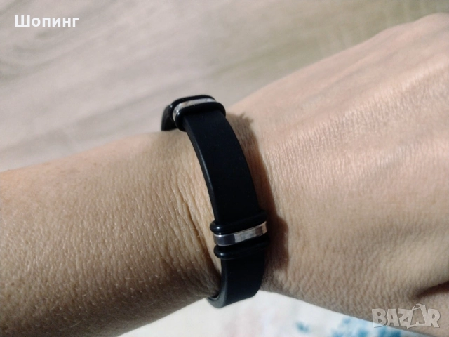 Стилна силиконова гривна, снимка 7 - Гривни - 52197275