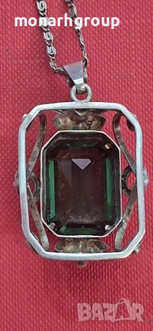 Сребърна верижка с висулка, снимка 8 - Колиета, медальони, синджири - 53872672