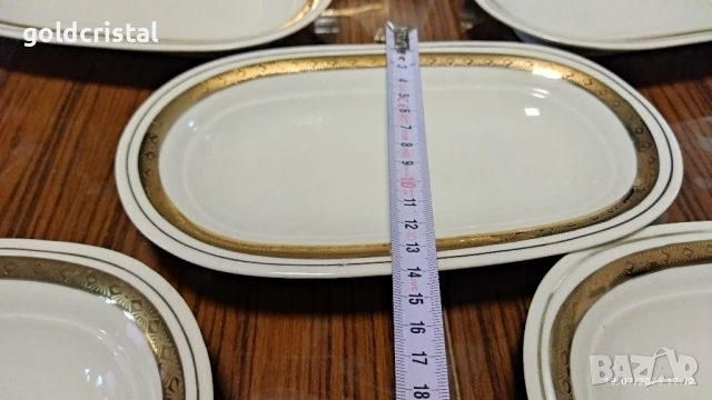 стар български порцелан чинии елипси, снимка 4 - Антикварни и старинни предмети - 34571221