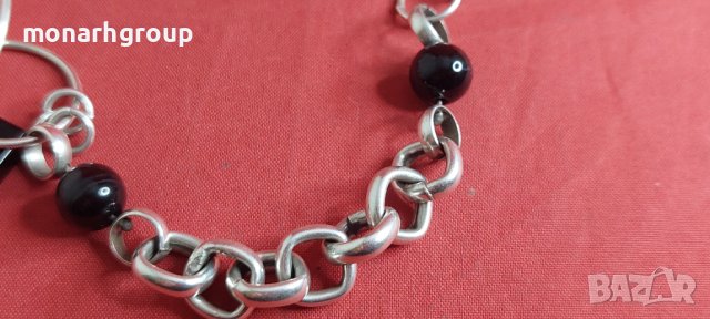 Сребърна гривна, снимка 2 - Гривни - 44233315