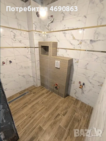 Лепене на плочки, гранитогрес, ест. камък - Бързо и качествено, снимка 14 - Ремонти на баня - 53096738