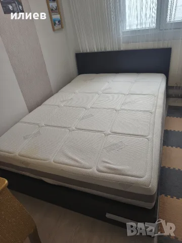 Спалня 140/200 + Двулицев матрак + Подматрачна рамка 