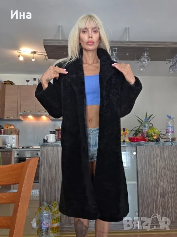 палто естествен косъм много топло, снимка 3 - Палта, манта - 51352658