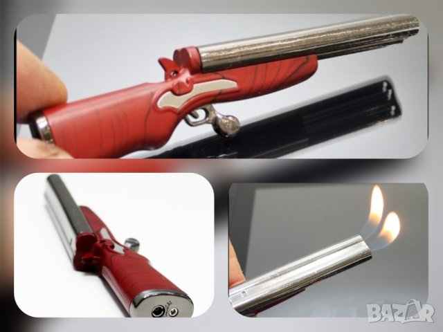 Газова запалка с формата на ловджийска пушка, снимка 2 - Запалки - 34602606