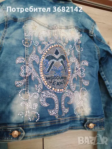дънково  яке с камъни , снимка 4 - Якета - 49619170