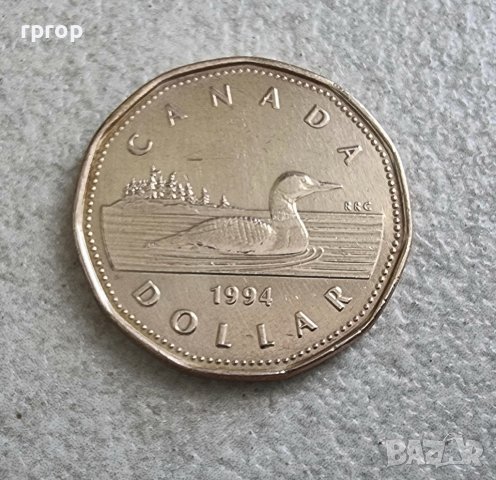 Монета. Канада . 1 долар . 1994 г.