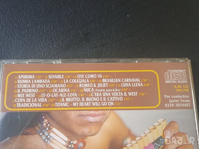 Оригинален диск с индианска музика, снимка 3 - CD дискове - 44243596