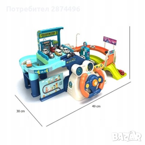 3850 Писта за колички с асансьор и кормило, снимка 15 - Коли, камиони, мотори, писти - 41704231