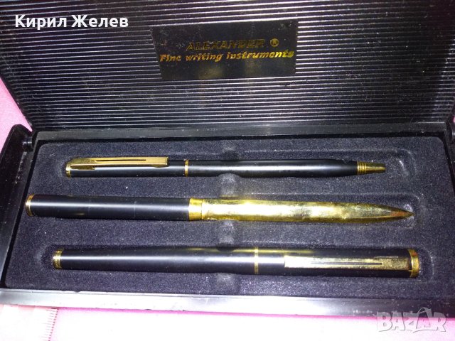 ALEXANDER ® Fine writing instruments ЛУКС КОМПЛЕКТ ПОЗЛАТЕНИ ПИСАЛКА ХИМИКАЛКА НОЖ За ПИСМА 42926, снимка 12 - Други ценни предмети - 44222343