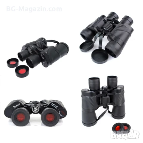 Мощен туристически бинокъл Barste 50X50 за лов риболов наблюдения на птици животни къмпинг природа, снимка 4 - Екипировка - 50930469