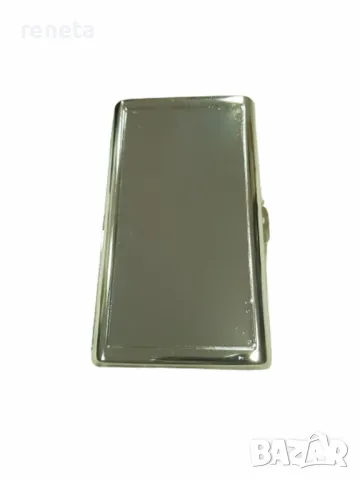 Табакера, Метална, Слим цигари, Сребриста, снимка 1