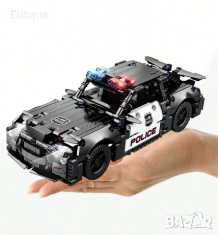 Конструктор с много части - Полицейска или състезателна кола, снимка 11 - Коли, камиони, мотори, писти - 52778308