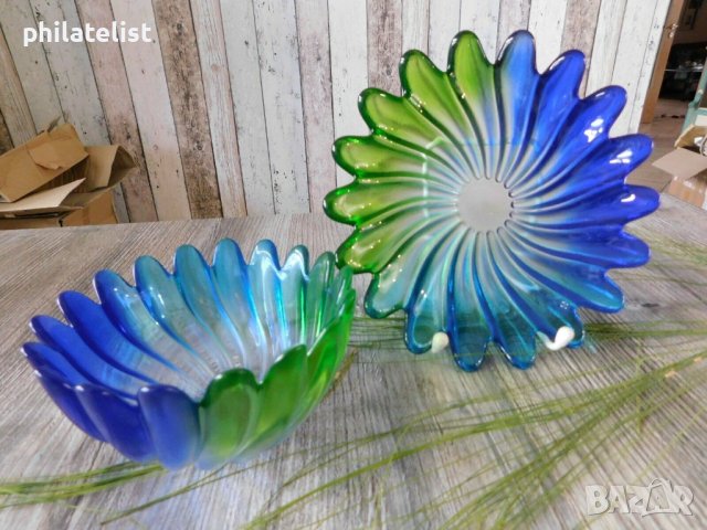 купа с чиния от Walther Glas - колекция Siebenstern, снимка 2 - Декорация за дома - 40323938