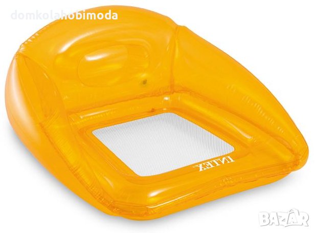 Надуваема седалка с облегалка с мрежесто дъно Intex.1,04х1,02м, снимка 5 - Надуваеми играчки - 40505580