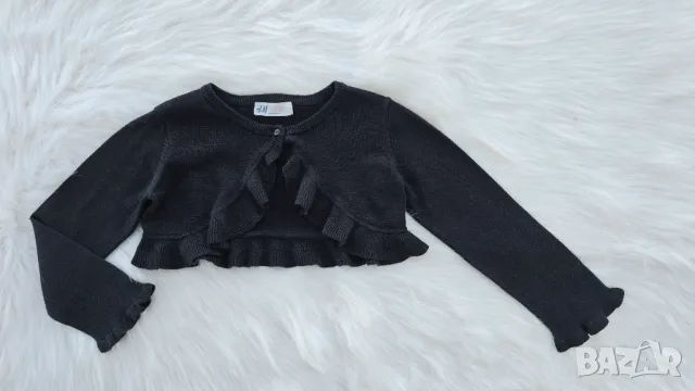 Детско болеро H&M черно и златно 2-4 години , снимка 11 - Детски пуловери и жилетки - 50114379