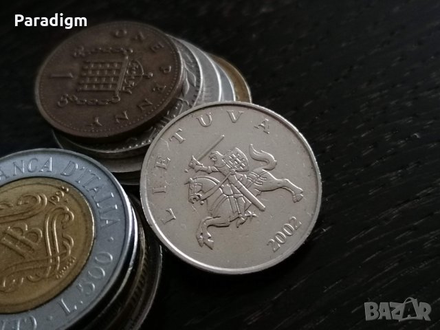 Монета - Литва - 1 лит | 2002г., снимка 2 - Нумизматика и бонистика - 34220709