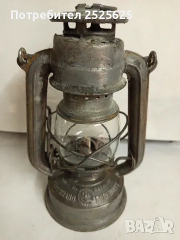 Старинен германски газен фенер, снимка 2 - Други ценни предмети - 50348094