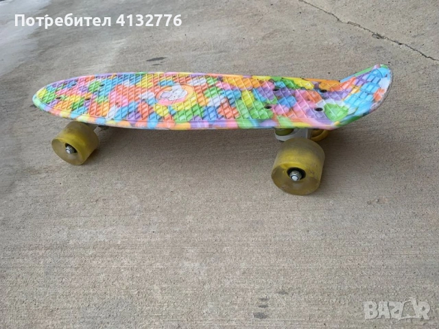 Скейтборд  със силиконови колелца , снимка 3 - Скутери и тротинетки - 53509269
