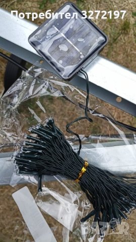 Комплект 50 светлини със соларен панел,7 метра,различни цветове,водоустойчиви, снимка 7 - Лед осветление - 41228887