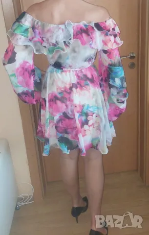 Рокля от шифон Fervente , снимка 3 - Рокли - 50026054