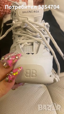 маратонки Баленсиага*37*BALENCIAGA women's track trainers in white*, снимка 8 - Маратонки - 42254176