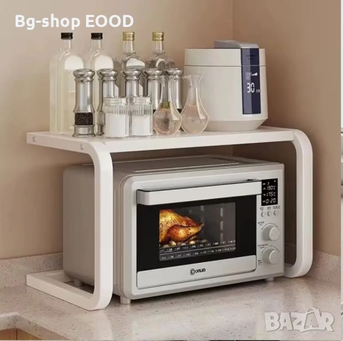 Oрганайзер за кухня, Поставка за микровълнова фурна, многофункционална, за кухня, снимка 4 - Аксесоари за кухня - 53709498