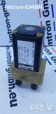 Двупосочен  електромагнитен вентил клапан Burkert  24V / 3.5W / 0-0.5 bar
