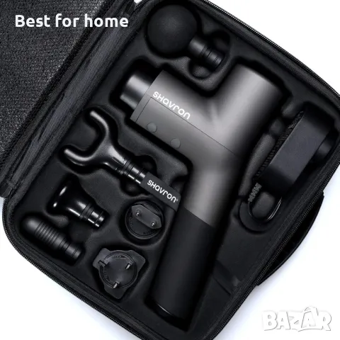 Shavron професионален и мощен масажен пистолет висок клас, снимка 4 - Масажори - 48448288