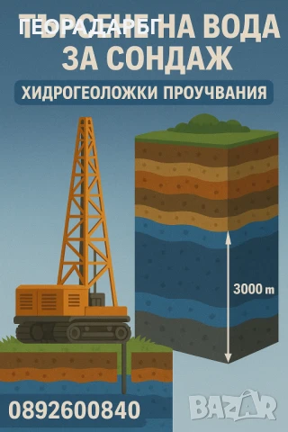 Сондаж за вода.Търсене на вода с георадар, и багети.