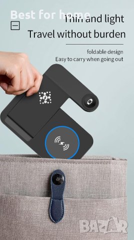 Безжична бърза зарядна докинг станция 4 в 1 модел С АДАПТЕР, снимка 7 - Безжични зарядни - 41918248