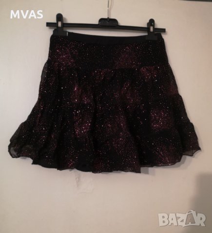 Нова черна пола с розово за момиче 140-146 см 10-11 години, снимка 2 - Детски рокли и поли - 35767277