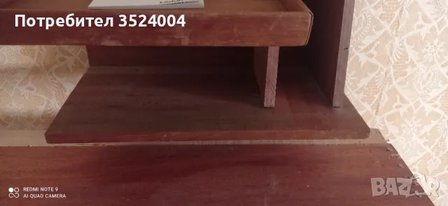 Стабилна Дървена поставка  която  нощно шкафчеможе да се използва, снимка 6 - Етажерки - 50163585