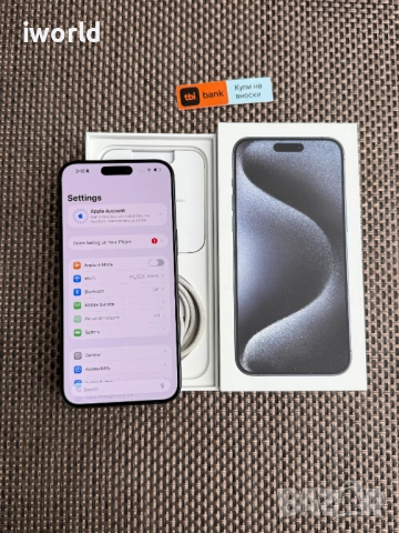 КАТО НОВ❗️iPhone 15 Pro MAX ❗️Лизинг от 50лв/м ❗️Blue Titanium 256Gb❗️, снимка 4 - Apple iPhone - 52087701